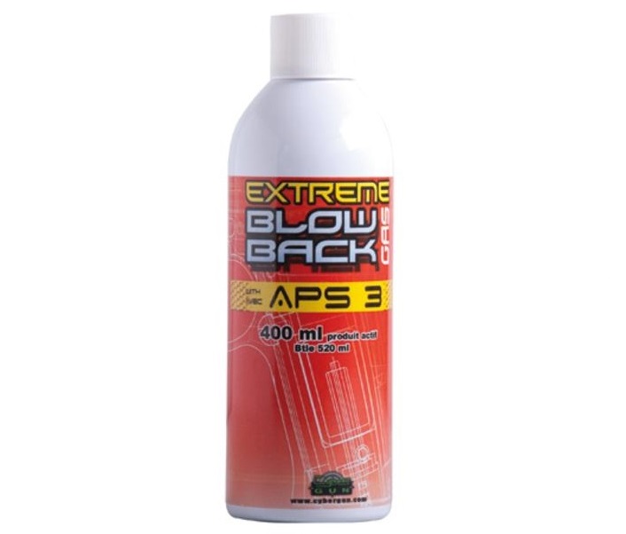 Cybergun EXTREME BLOW BACK GAS APS3 Airsoft Gas inhoud 400 ml Cybergun EXTREME BLOW BACK GAS APS3 Airsoft Gas inhoud 400 ml